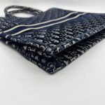 Book Tote Large Oblique Velvet Navy