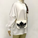 Horsebit Mini Bag X Adidas Leather White Black GHW
