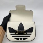 Horsebit Mini Bag X Adidas Leather White Black GHW