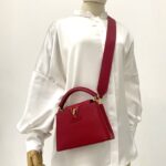 Capucines Mini Taurillon Red Scarlett GHW