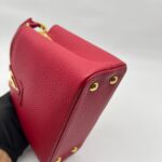 Capucines Mini Taurillon Red Scarlett GHW