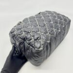 Shoulder Zip Tweed On Stitch Nylon Black Quilted SHW