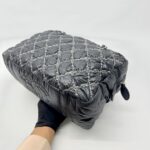 Shoulder Zip Tweed On Stitch Nylon Black Quilted SHW