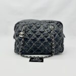 Shoulder Zip Tweed On Stitch Nylon Black Quilted SHW