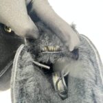 Minnea Sneakers High Suede Fur Black Monogram