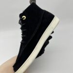 Minnea Sneakers High Suede Fur Black Monogram