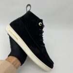 Minnea Sneakers High Suede Fur Black Monogram