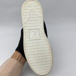 Minnea Sneakers High Suede Fur Black Monogram