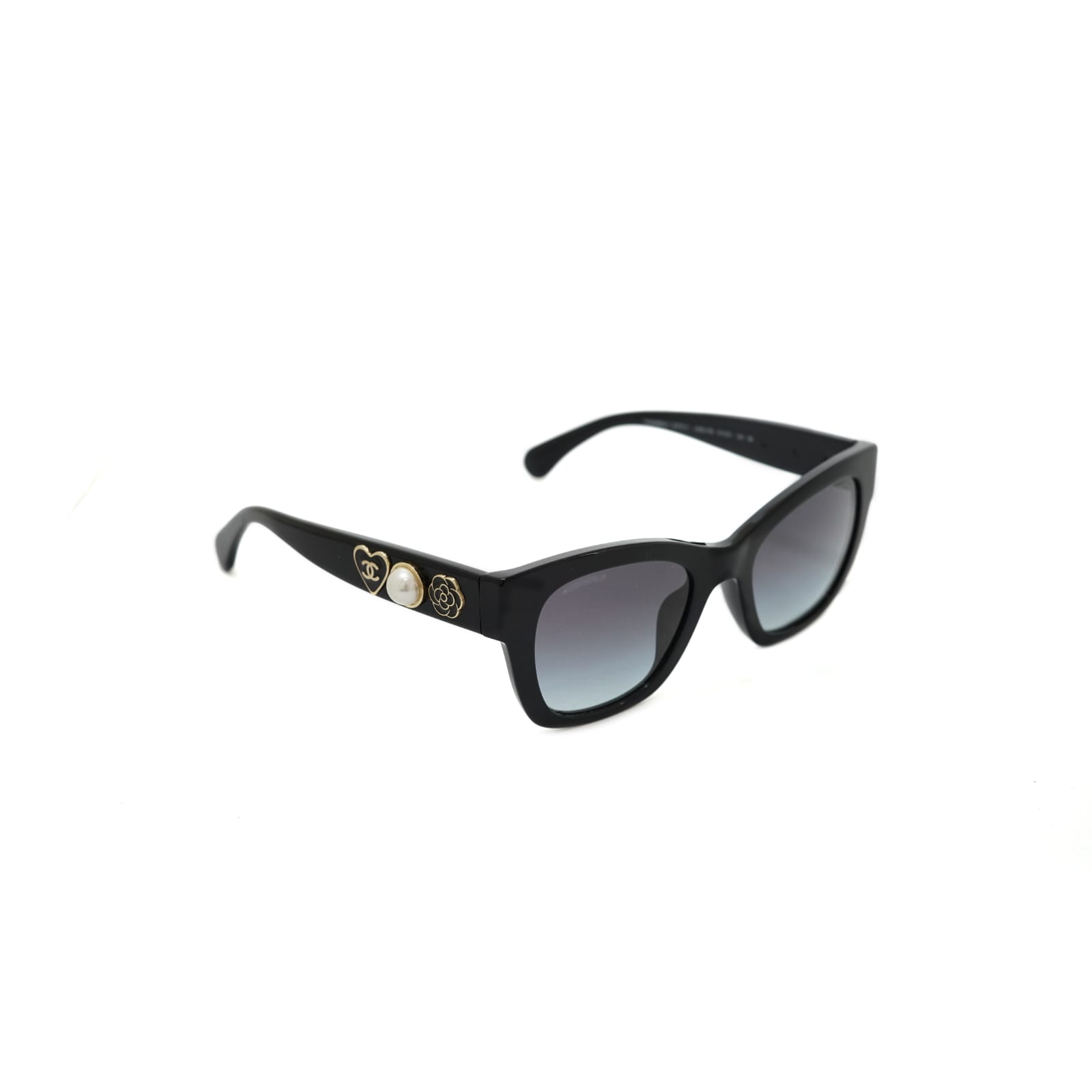 Sunglasses Coco Charms Black With Pearl GHW