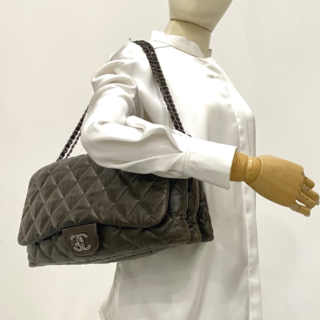 3 Accordion Flap Lambskin Brown SHW