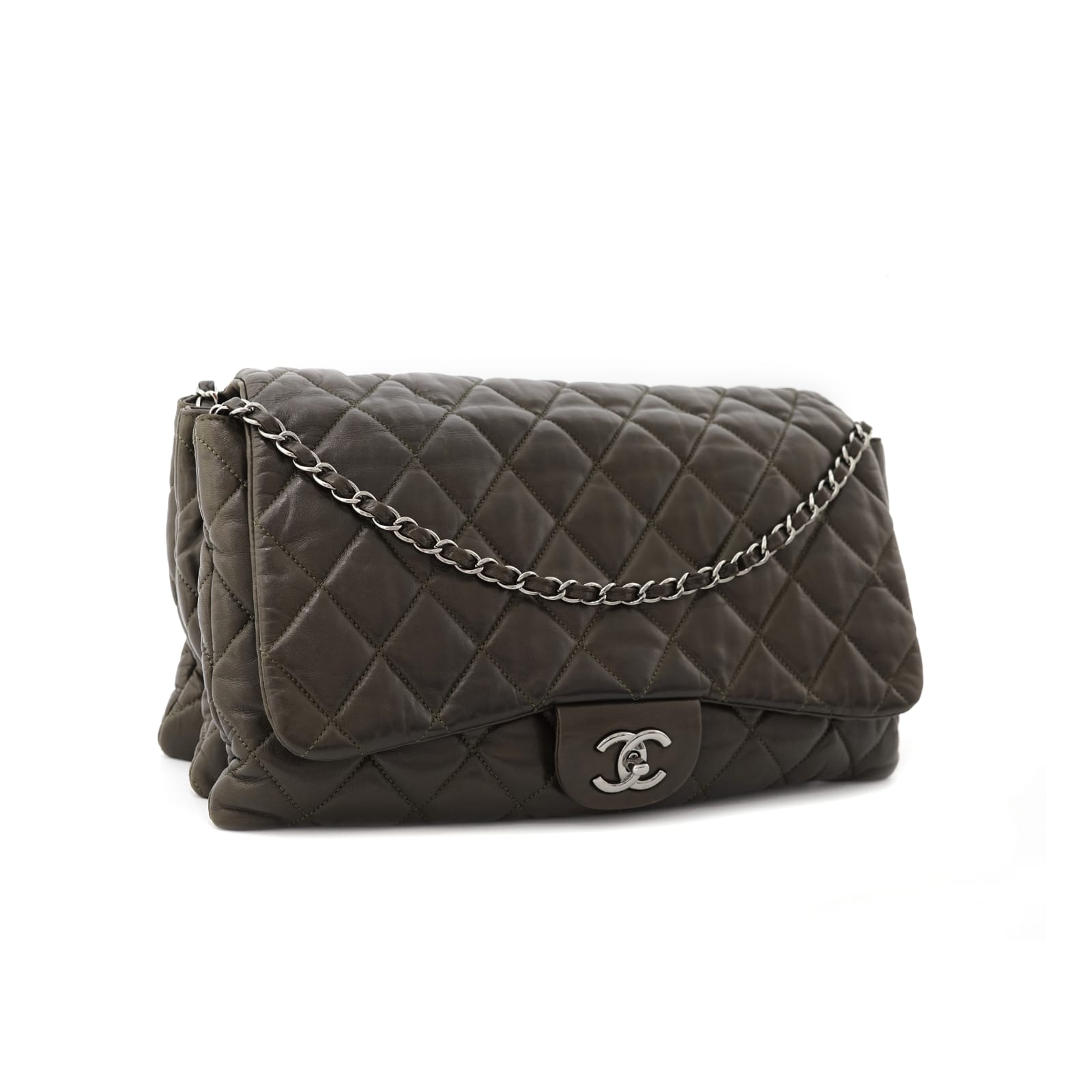 3 Accordion Flap Lambskin Brown SHW