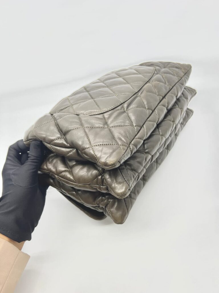 3 Accordion Flap Lambskin Brown SHW