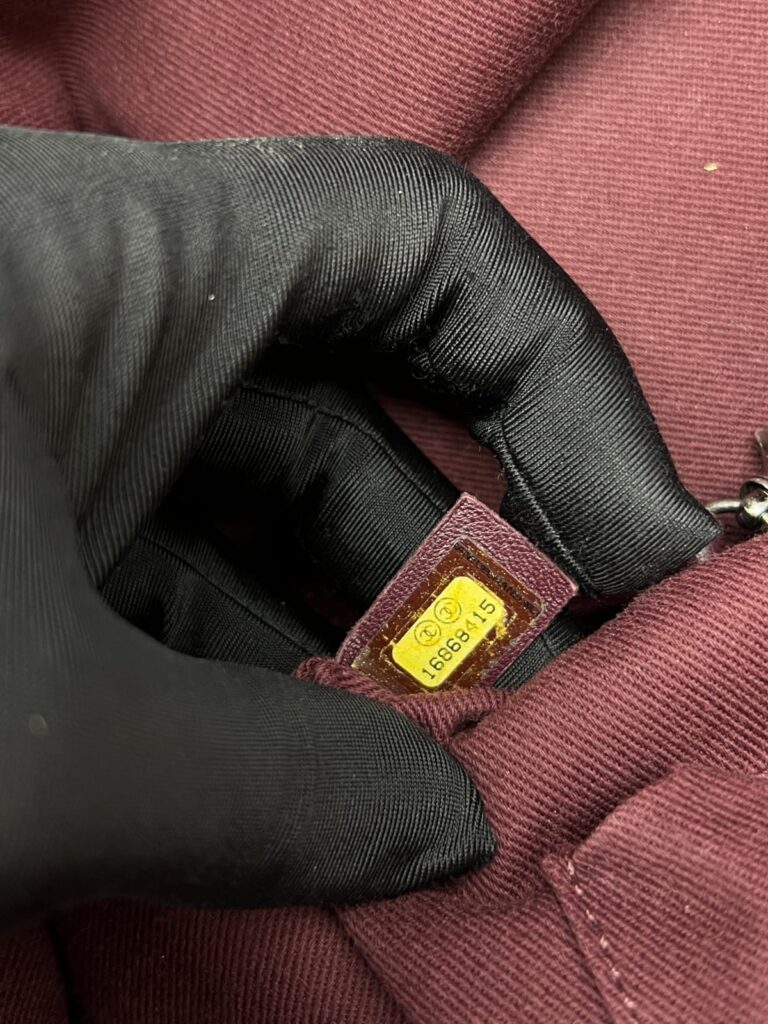 Secret Tag Bowling Bag Black Aged Calfskin RHW