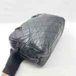 Secret Tag Bowling Bag Black Aged Calfskin RHW