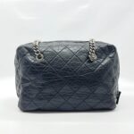 Secret Tag Bowling Bag Black Aged Calfskin RHW