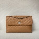 In The Business Flap Bag Light Brown SHW