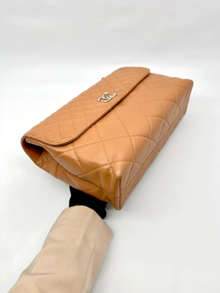 In The Business Flap Bag Light Brown SHW