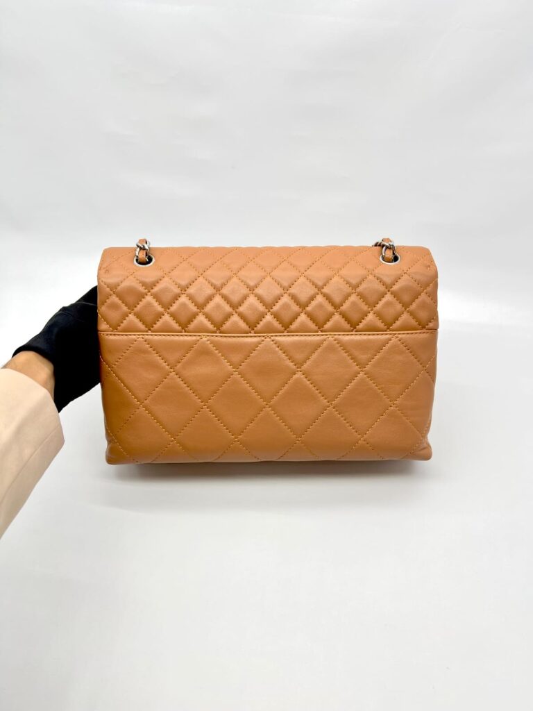 In The Business Flap Bag Light Brown SHW