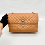 In The Business Flap Bag Light Brown SHW