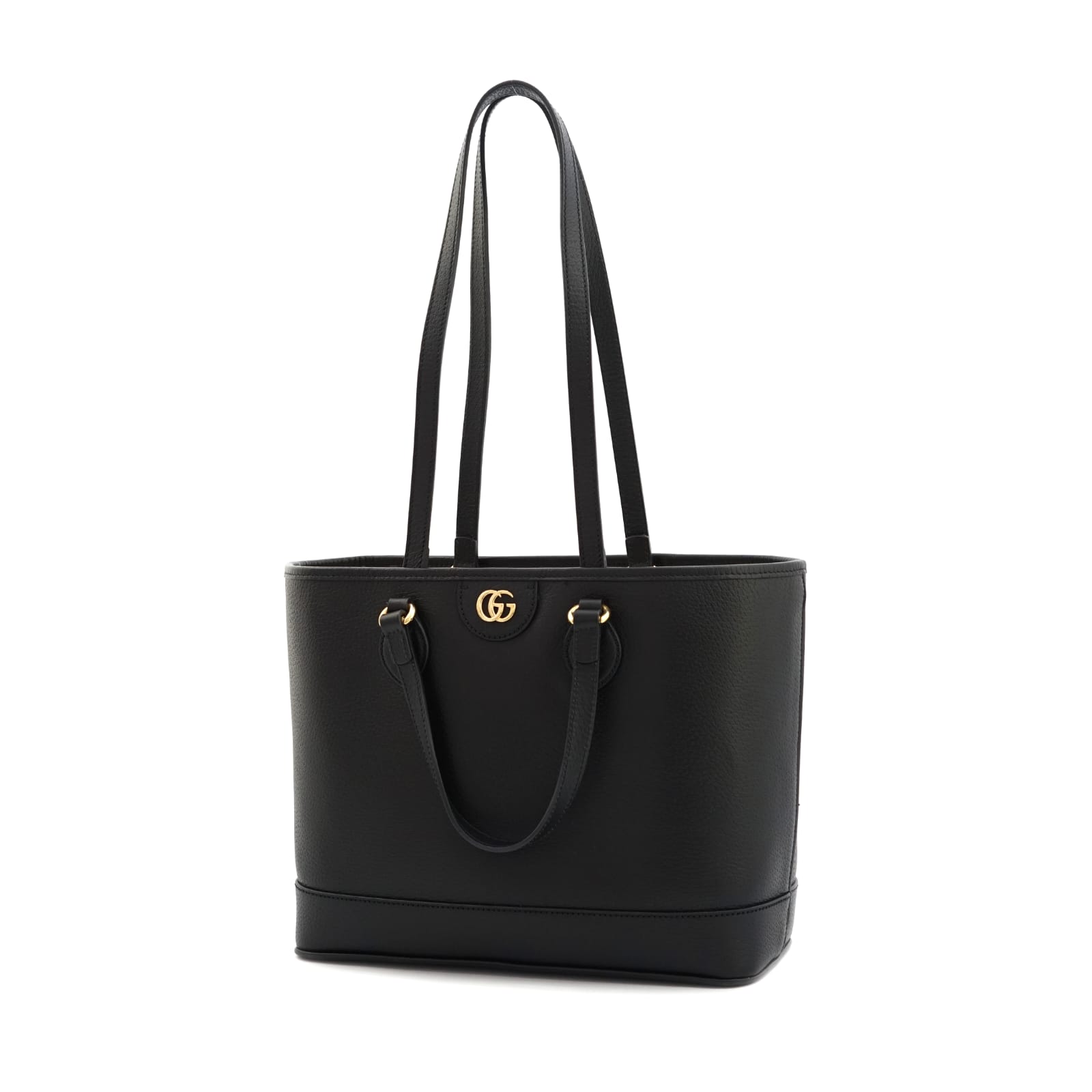 Ophidia Small Tote Bag Leather Black GHW