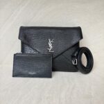 Cassandre Envelope Leather Black RHW