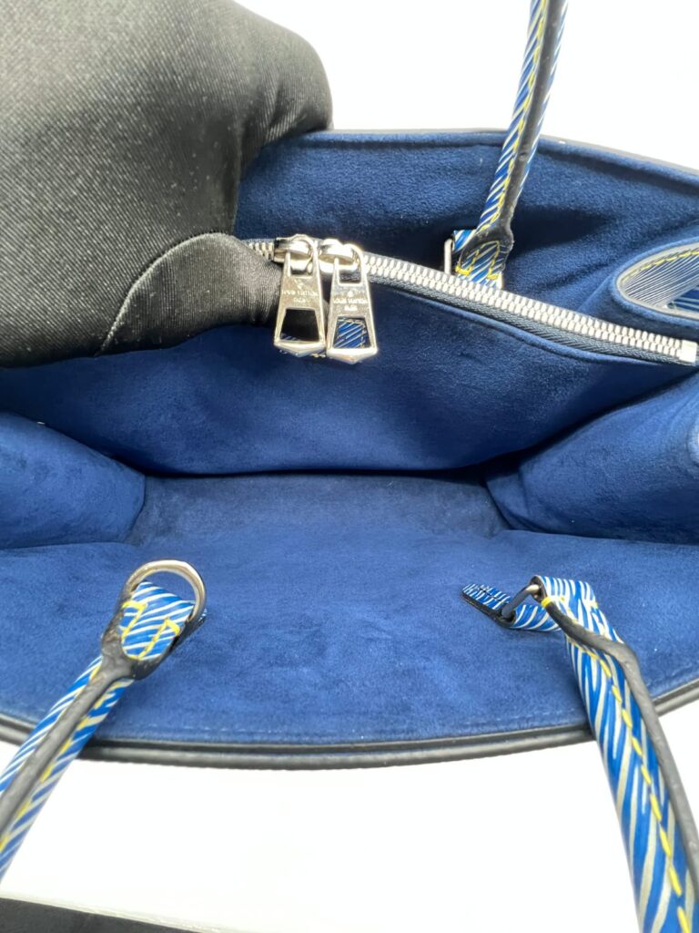 Twist Tote Pins Epi Denim SHW