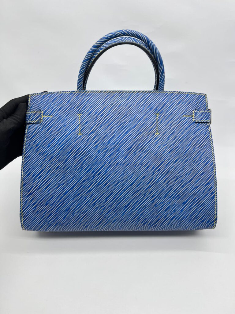 Twist Tote Pins Epi Denim SHW