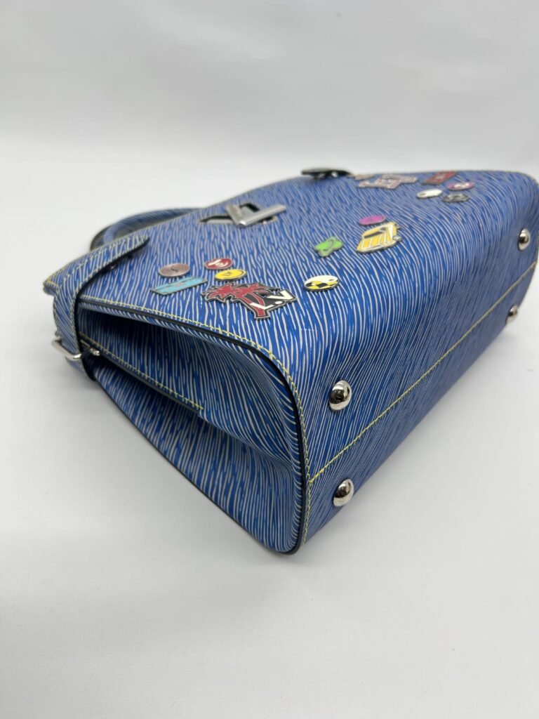 Twist Tote Pins Epi Denim SHW