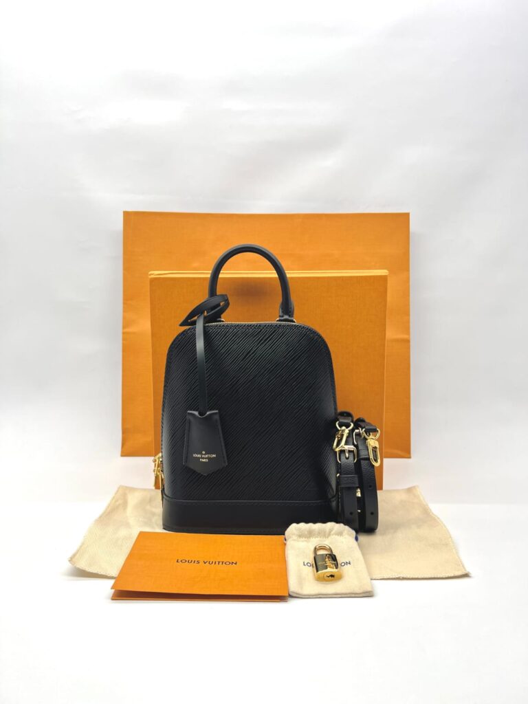 Alma Backpack Epi Black GHW