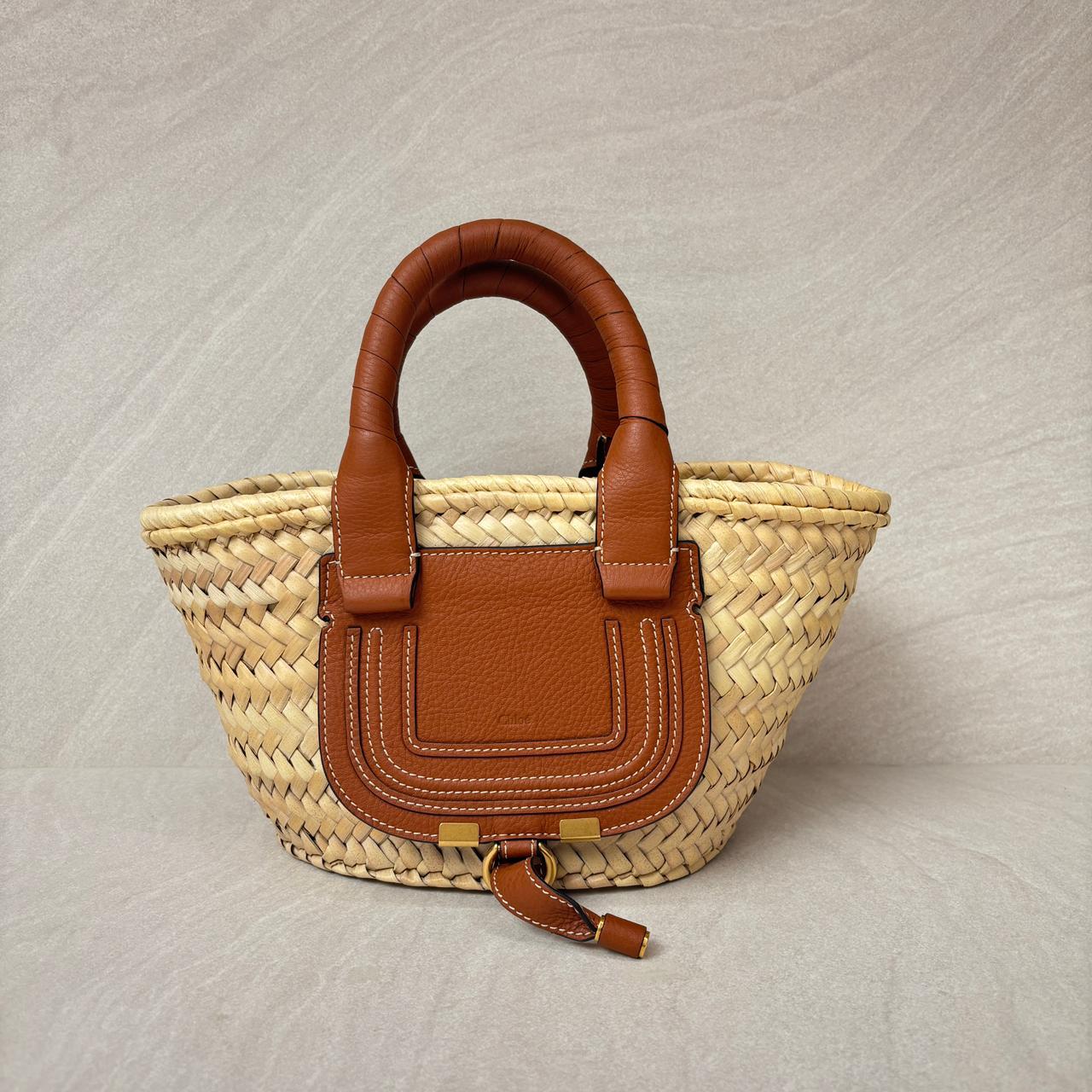 Marcie Basket Small Raffia Brown