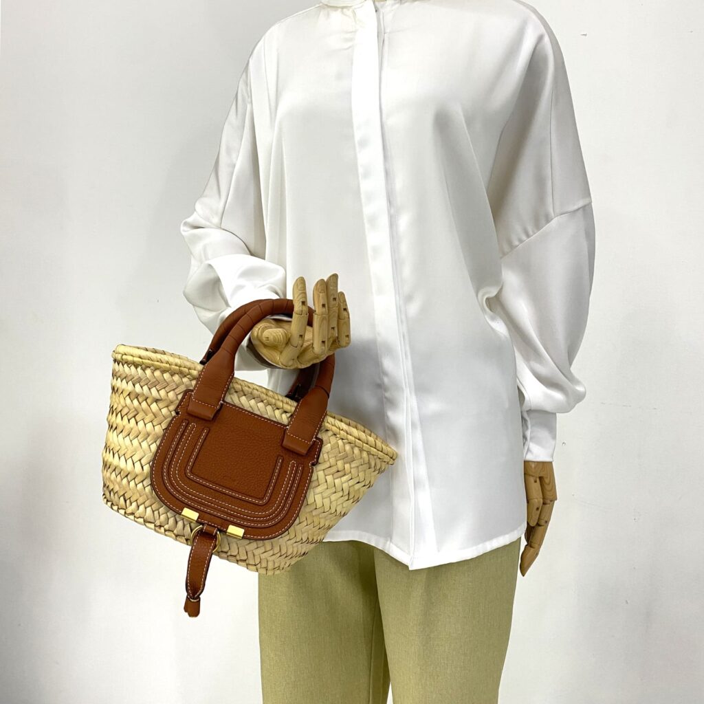 Marcie Basket Small Raffia Brown