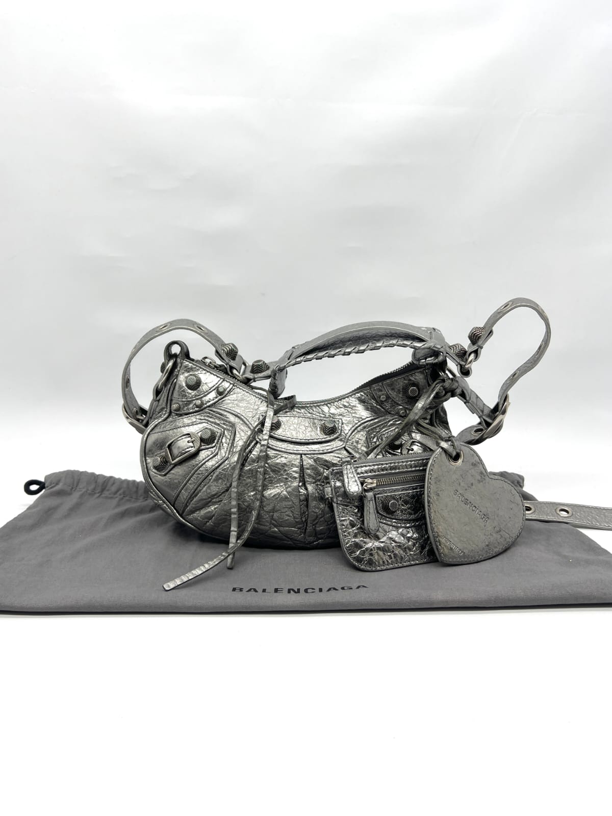 Le Cagole Xs Agneau Silver RHW