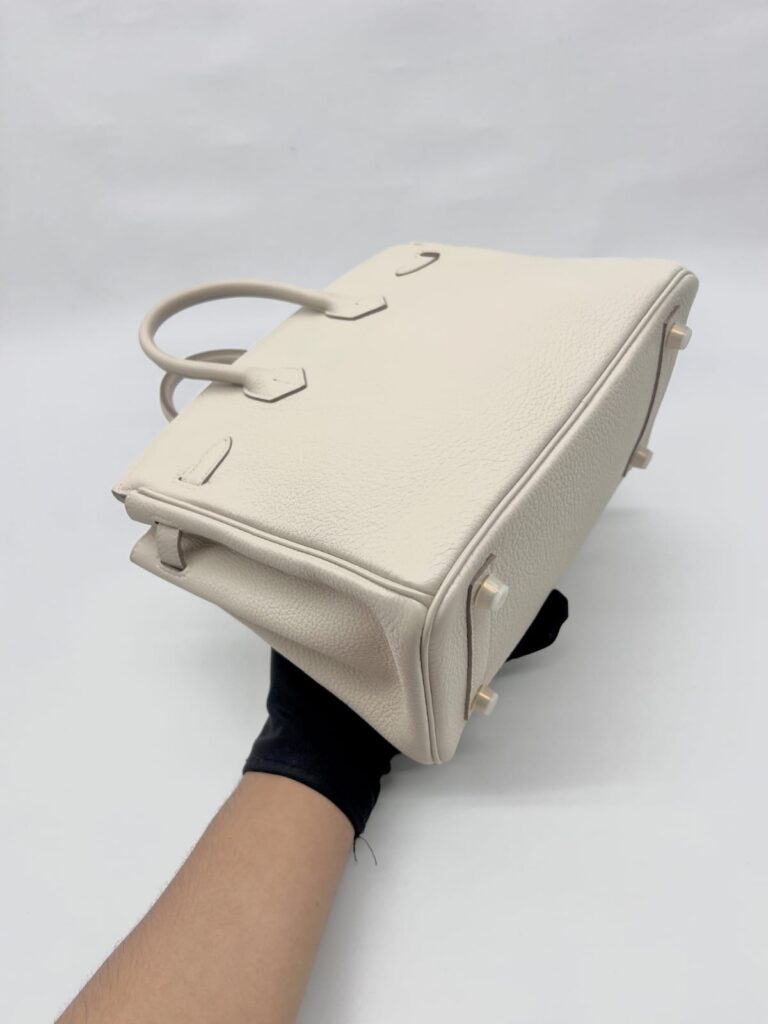 Birkin 25 Veau Togo Craie GHW