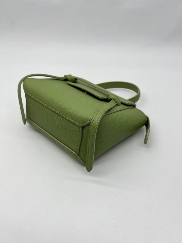Pico Belt Bag Grained Calfskin Sage Green GHW