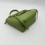 Pico Belt Bag Grained Calfskin Sage Green GHW