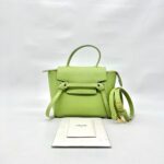 Pico Belt Bag Grained Calfskin Sage Green GHW