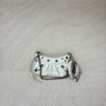 Le Cagole Mini White Croco RHW