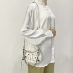 Le Cagole Mini White Croco RHW