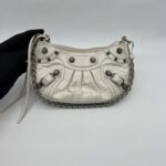 Le Cagole Mini White Croco RHW