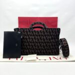 Shoulder Tote Brown Black