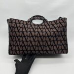 Shoulder Tote Brown Black