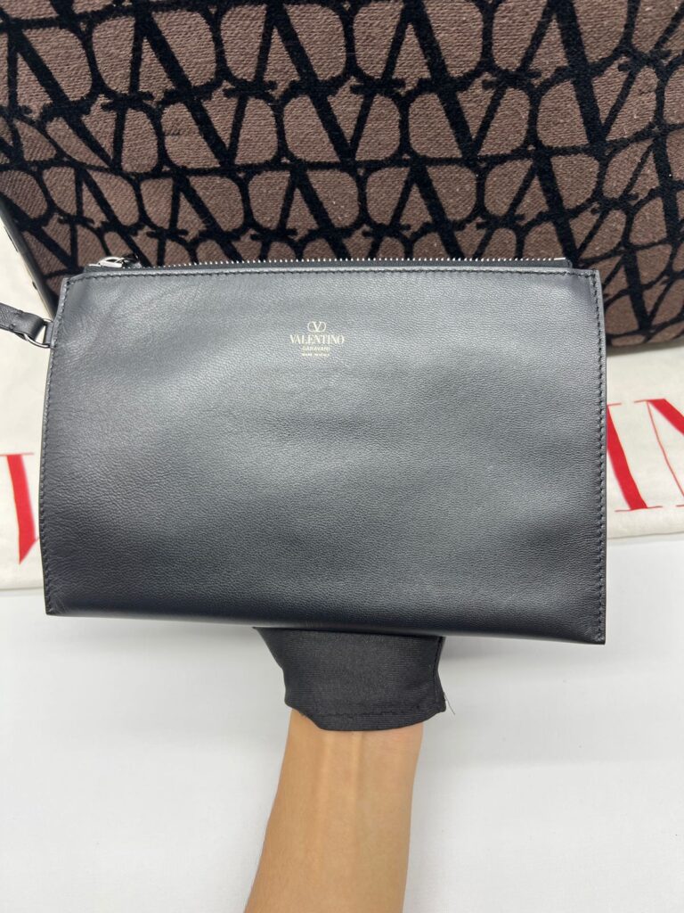 Shoulder Tote Brown Black