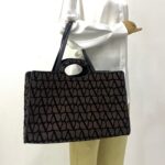 Shoulder Tote Brown Black