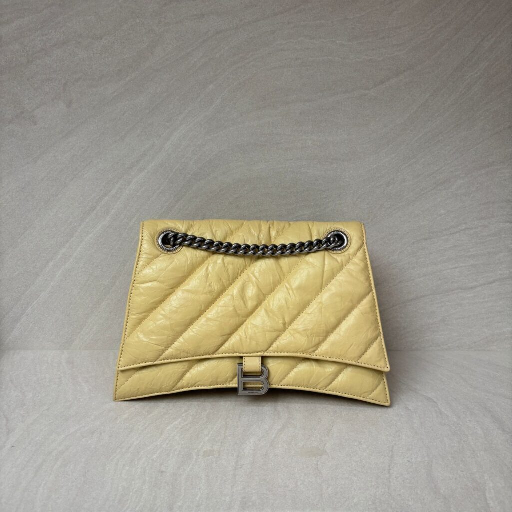 Crush Chain Bag Crinkled Yellow RHW