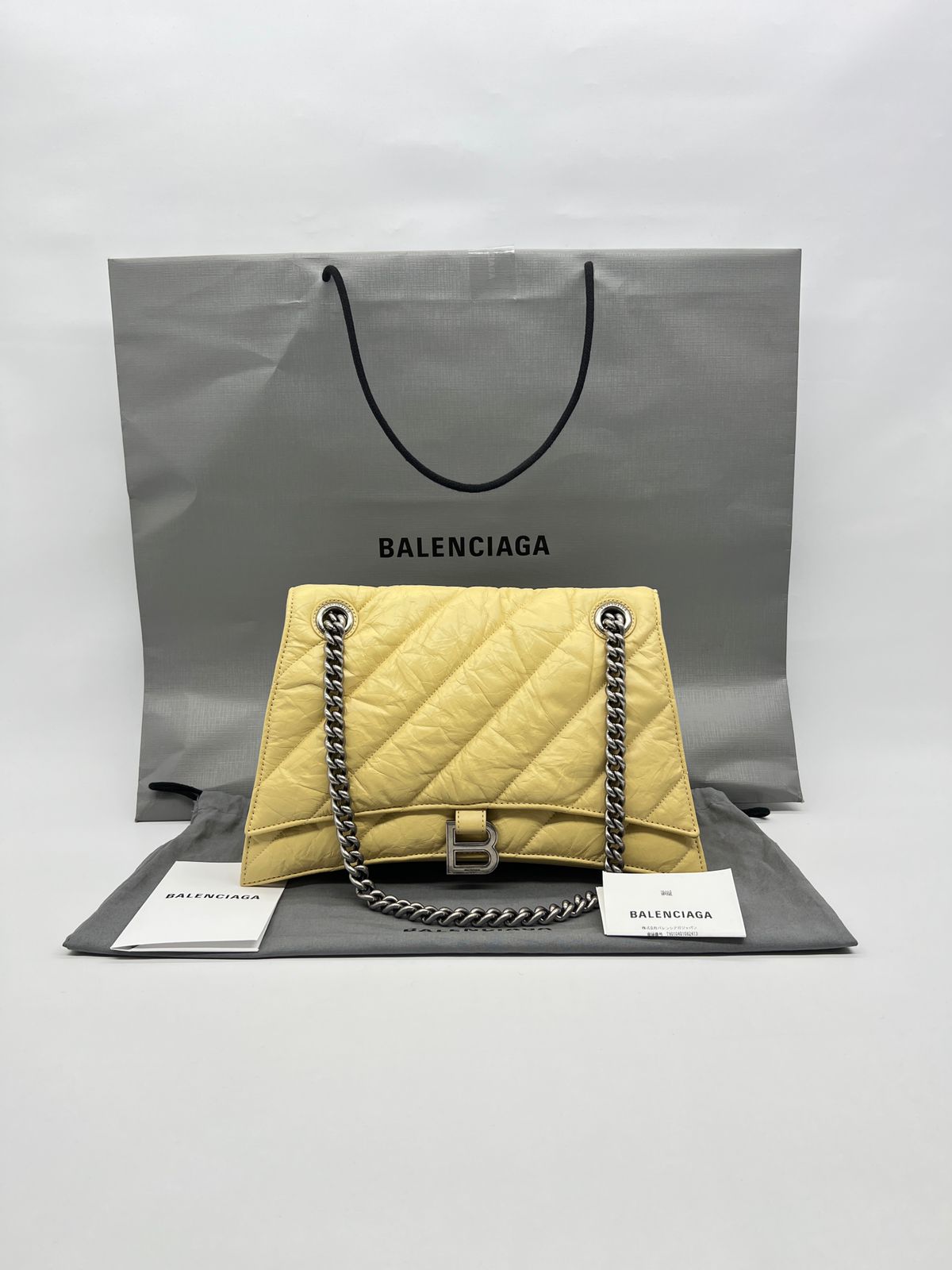 Crush Chain Bag Crinkled Yellow RHW