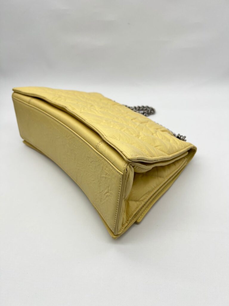 Crush Chain Bag Crinkled Yellow RHW
