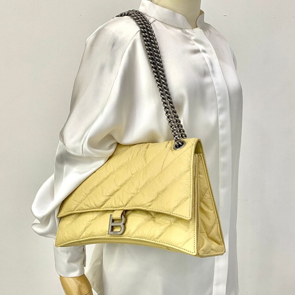 Crush Chain Bag Crinkled Yellow RHW