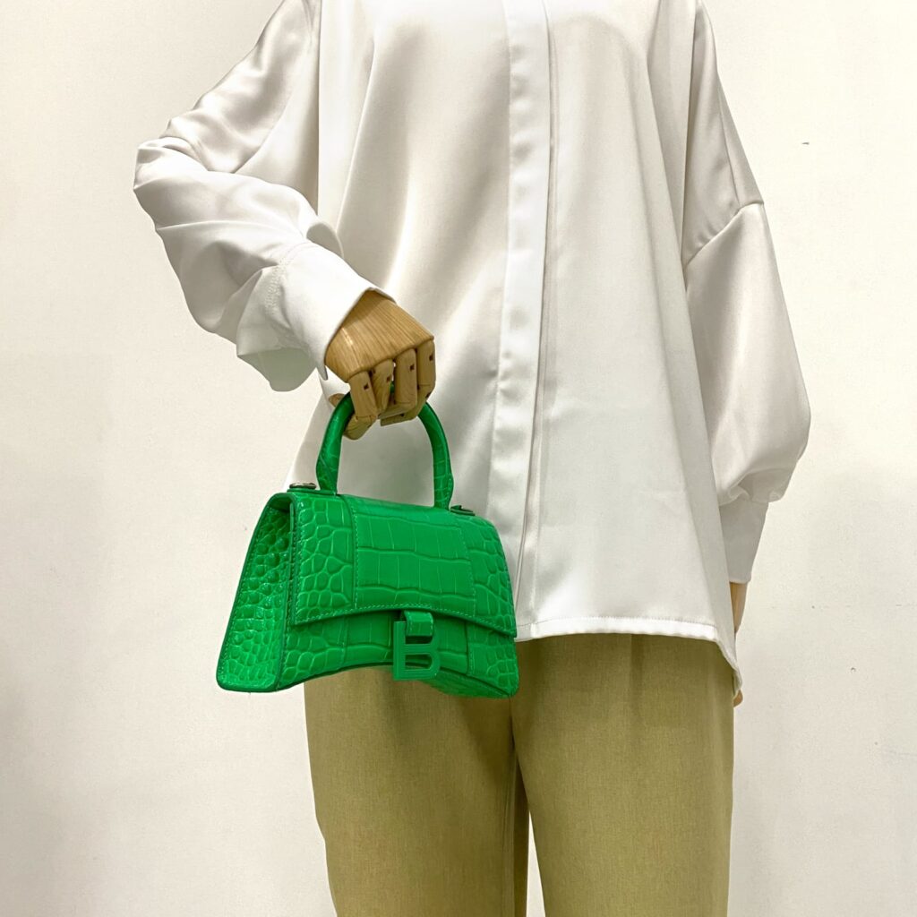 Hourglass Green Croco SHW