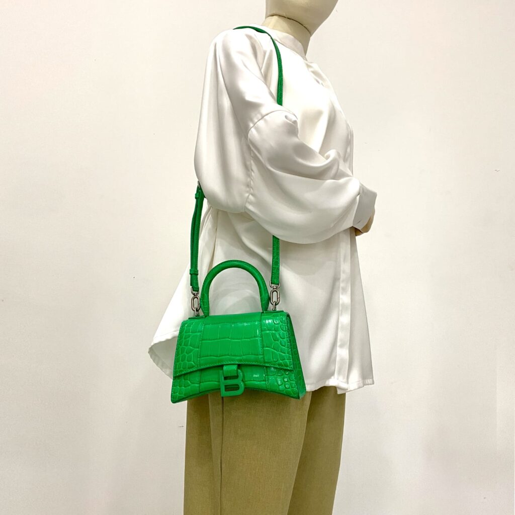 Hourglass Green Croco SHW