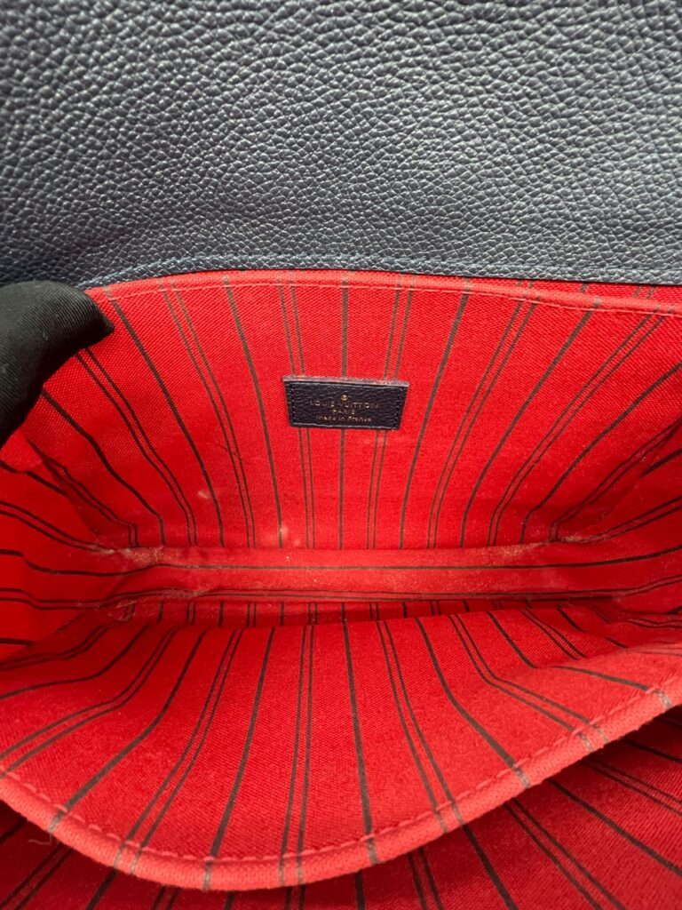 Metis MM Monogram Empreinte Marine Rouge GHW